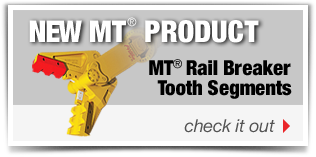 New Product! MT Rail Breaker Tooth Segments